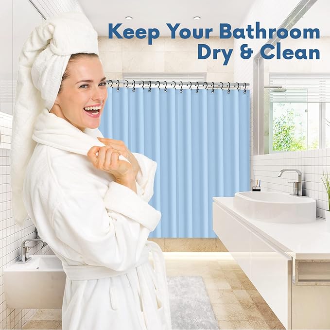 Premium Shower Curtain Liner, 6G PEVA Shower Curtain - Image 7