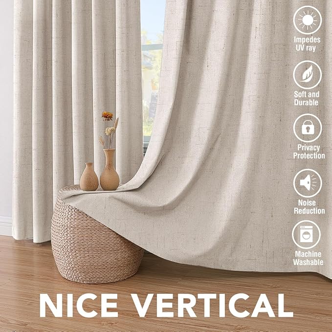 H.VERSAILTEX Polyester Blackout Curtains 96 Inches Long, 100% Absolutely - Image 7