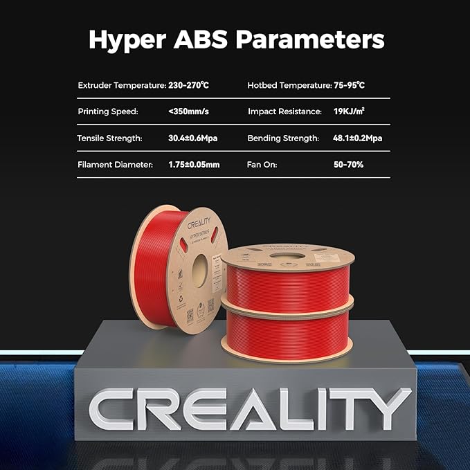 Creality Hyper ABS Filament, Official 3D Printer Filament ABS 1.75mm - Image 9