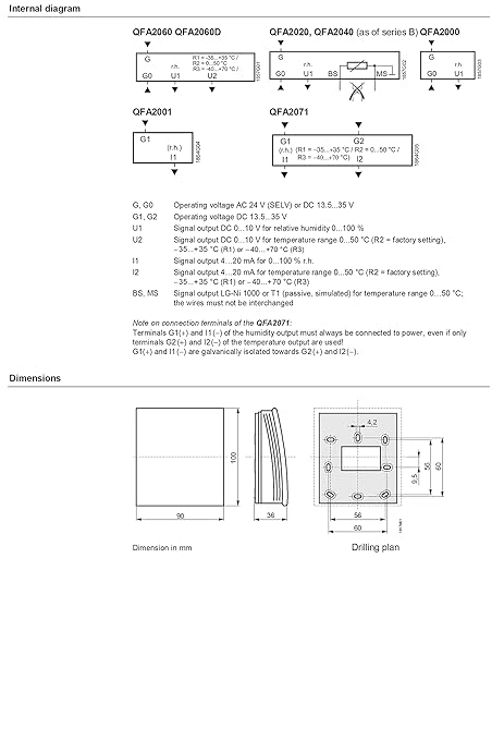Wall Mounted HVAC Temperature and Relative Humidity Sensor - Image 6
