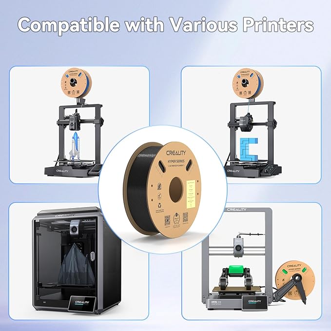 Official Creality Hyper PETG Filament Clear Black, 3D Printer Filament PETG - Image 8