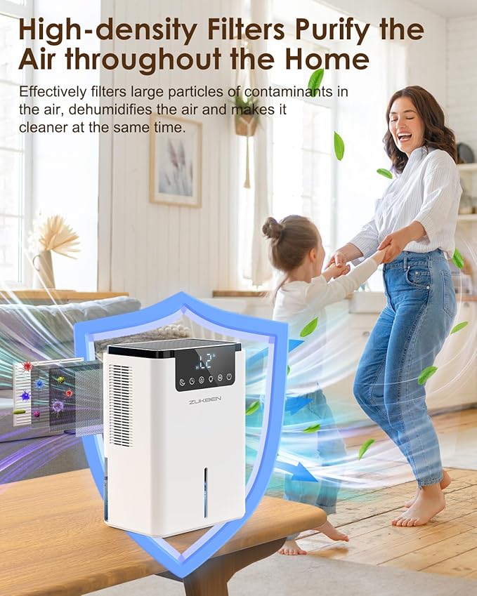 Dehumidifier, 75 OZ Quiet Dehumidifier - Image 8