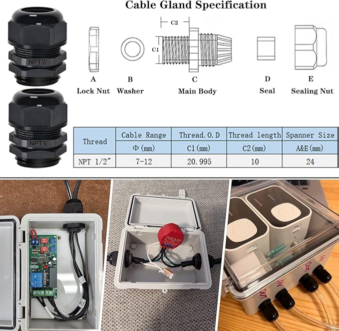 Zulkit Junction Box ABS Plastic Dustproof Waterproof IP65 Electrical Boxes - Image 7