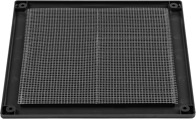 10-Pack 8" x 8" Square Air Vent Cover – Black Plastic Vent Deflector - Image 9
