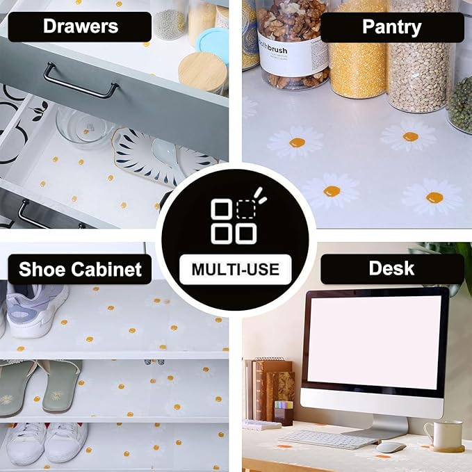 INNOLITES Shelf Liners for Kitchen Cabinets – 11.8" x 236" Drawer Liner - Image 8