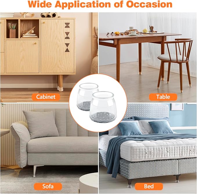 16pcs Round Chair Leg Floor Protectors, Felt Pads Chair Leg Protectors - Image 7