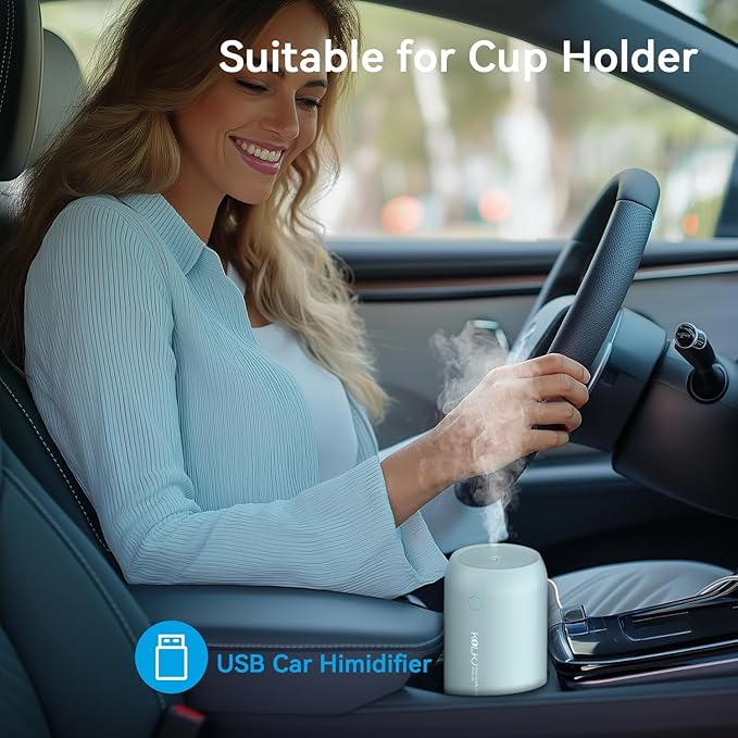 Portable Mini Humidifier, KQLKJ 350ml Small Cool Mist Humidifier, USB Personal - Image 7