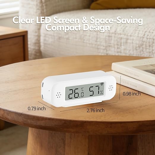 eMylo WiFi Thermometer Hygrometer Sensor, Wireless Indoor Temperature Humidity - Image 9