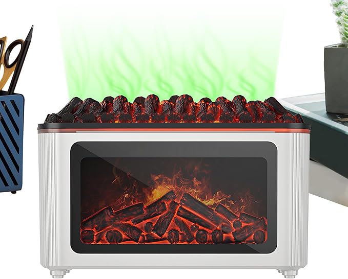 Fireplace Diffuser - 160ml Ultrasonic Quiet Home Decor - Image 9
