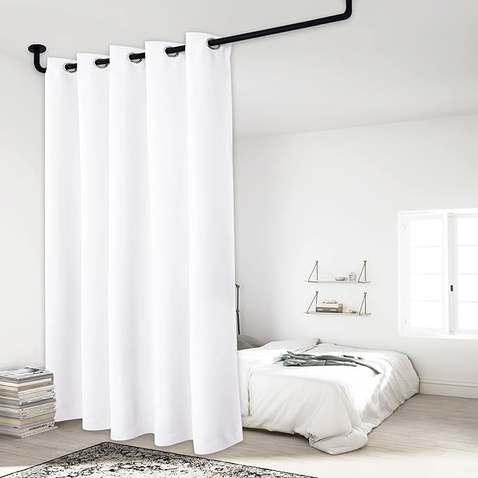 NICETOWN Room Seperating Divider, Room Divider Curtain Screen Partition - Image 9
