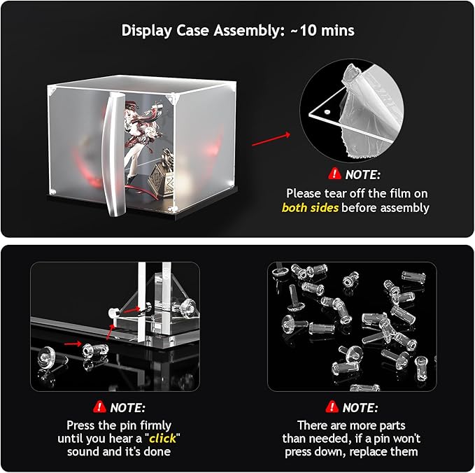 Acrylic Display Case for Lego Infinity Gauntlet 76191 Nano Gauntlet 76223 Clear - Image 6