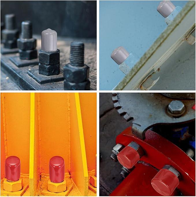 uxcell 20pcs Rubber End Caps 41mm ID Vinyl PVC Round Tube Bolt Cap Cover Screw - Image 6
