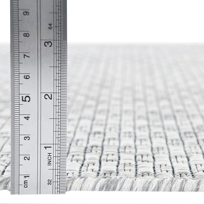 Unique Loom Collection Casual Transitional Solid Heathered Indoor/Outdoor - Image 7
