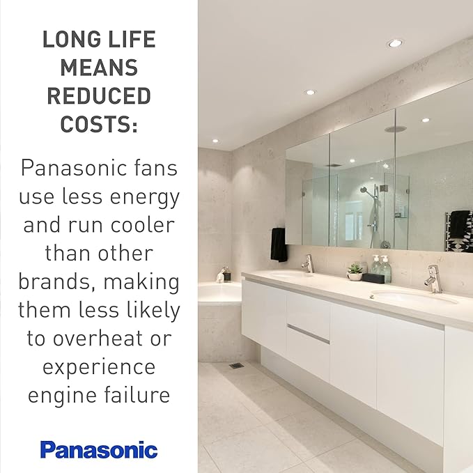 Panasonic WhisperCeiling Bathroom Exhaust Fan, 390 CFM - Image 6