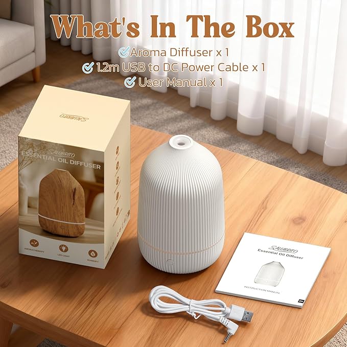 Essential Oil Diffuser, 100ml Aromatherapy Diffuser, Mini Ultrasonic Diffuser - Image 8