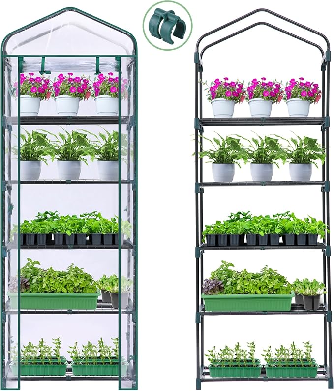 Mini Greenhouse for Outdoors Indoor: Ohuhu Small Plants Green House - Image 7