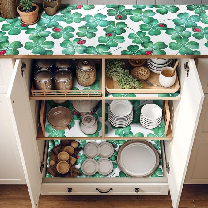 2 Rolls 12" W x 120" L Floral Drawer and Shelf Liner - Image 9