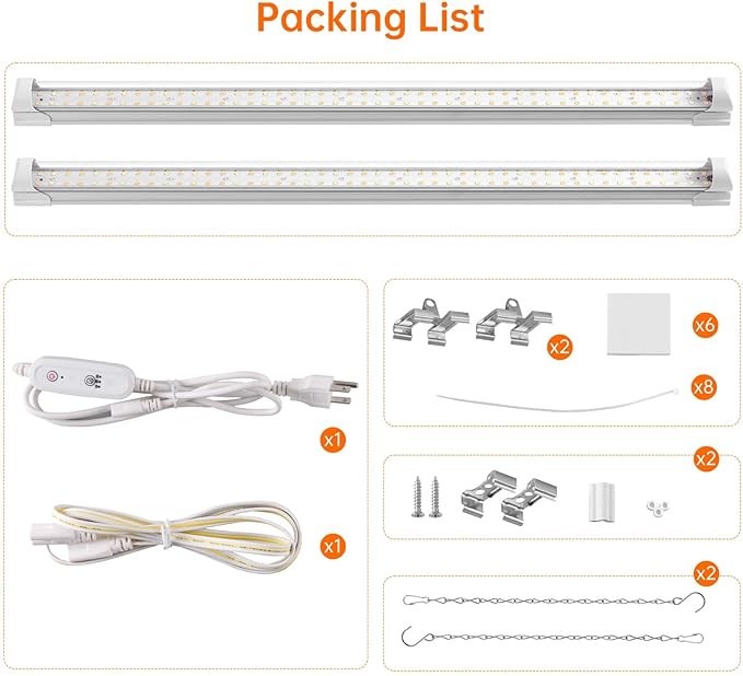 Bstrip Grow Light, 2FT 48W Plant Light - Image 9