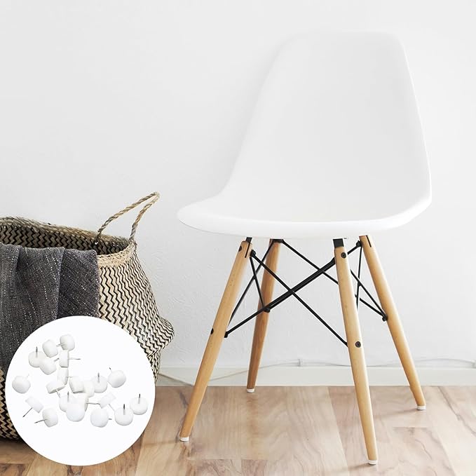 20 Pcs Furniture Feet Nail Plastic Glide Nails Round Chair Table Leg Protector - Image 5