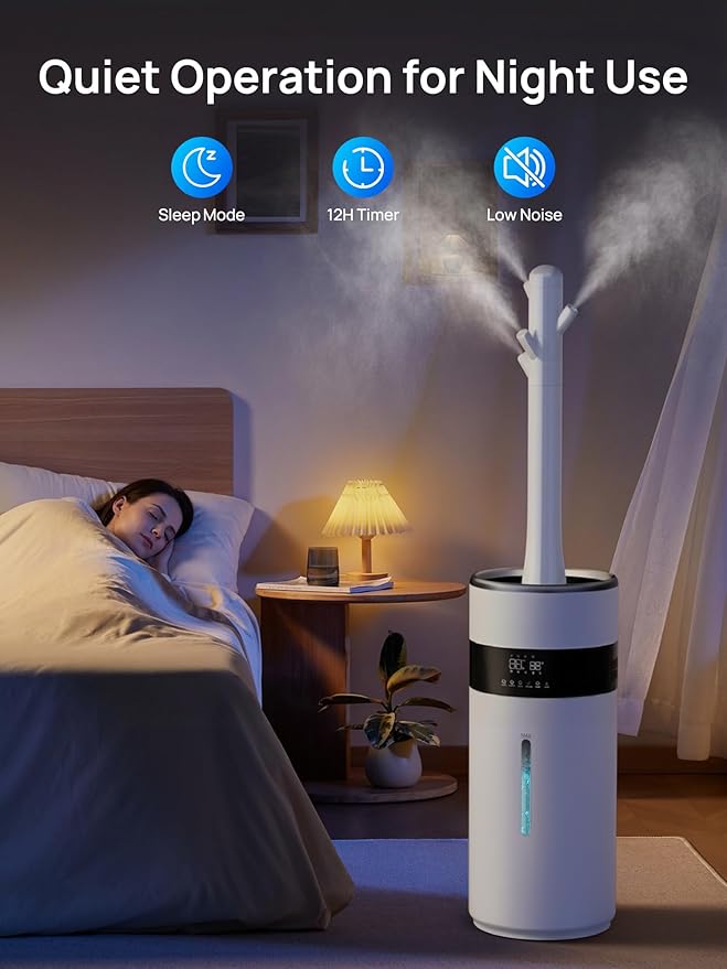 1200ml/h Humidifier for Bedroom up to 2000 sq.ft, 4.8Gal/18L Large Tank - Image 7
