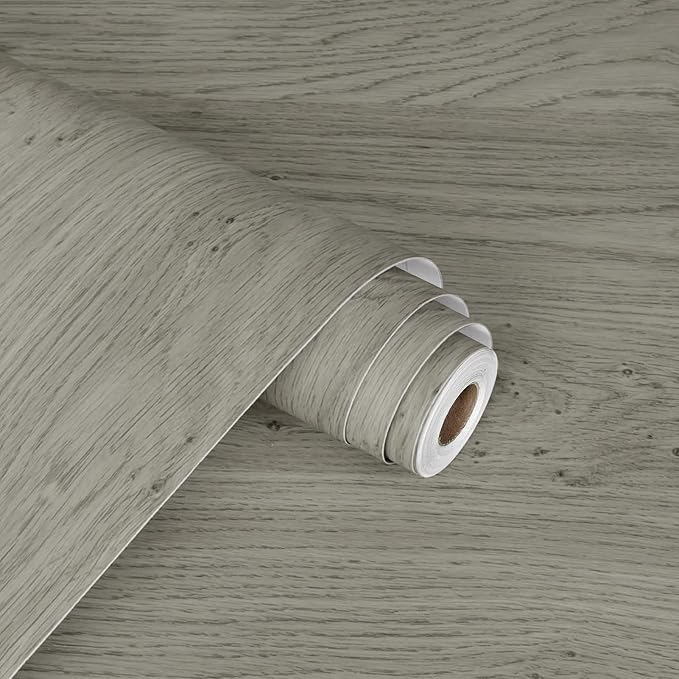WESTICK Light Brown Wood Look Contact Paper Self Adhesive Wooden Wallpaper Peel - Image 7