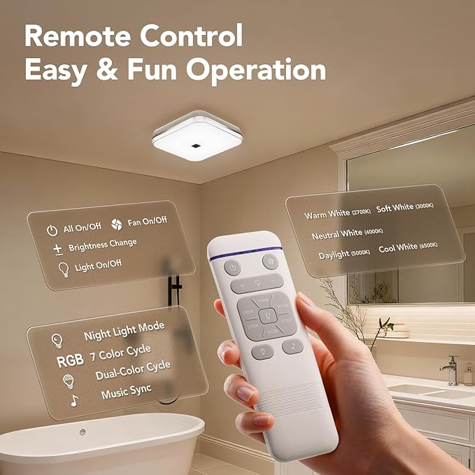OREiN Matter Smart Bathroom Exhaust Fan - Image 9