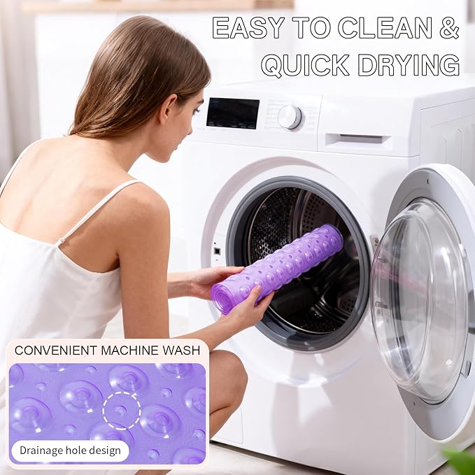 Anti-Slip Bathtub Shower mat, 27.5×14.5(Approximately 70×37cm) inch Soft - Image 7