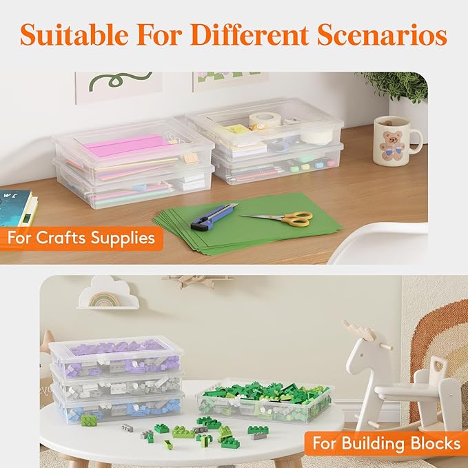 Lifewit 2 Pack Plastic Multi-Purpose Storage Box - Image 9