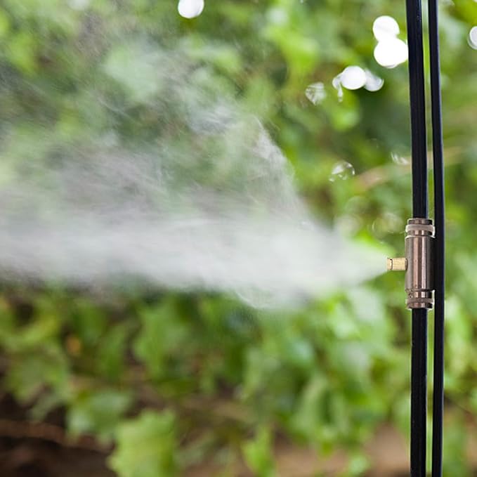 Brass Anti-drip Fogging Spray Head Outdoor Cooling System, 0.012" Orifice 10/24 - Image 7