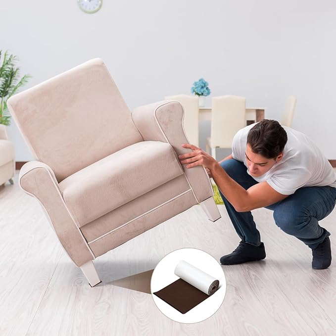 Large Felt Furniture Pads 8 x 60 Inch Non Slip Self Adhesive Heavy Duty - Image 7