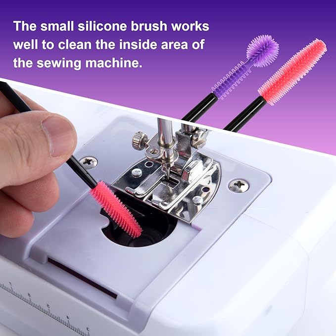 12pcs Silicone Crevice Cleaning Brushes, 3 Styles Small Sewing Machine Cleaner - Image 5