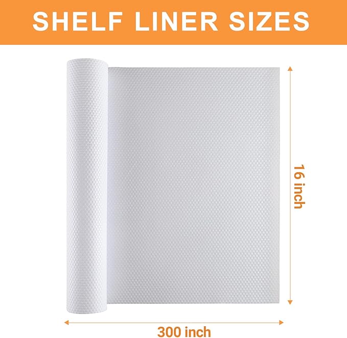 FLPMIX Shelf Liner for Kitchen Cabinets 16 inch Wide - Image 9