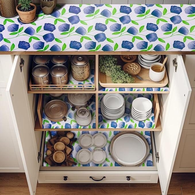 12" W x 120" L Floral Drawer and Shelf Liner - Image 8