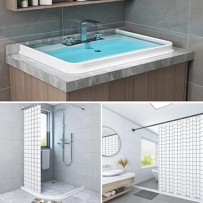 Collapsible Shower Water Guard Water Splash Guard Water Dam Barrier Shower - Image 7