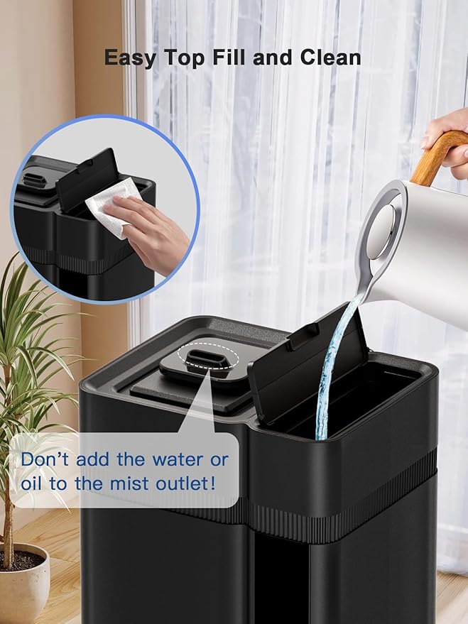 13L/3.4Gal Humidifiers for Bedroom, Ultrasonic Warm & Cool Mist Humidifier - Image 9