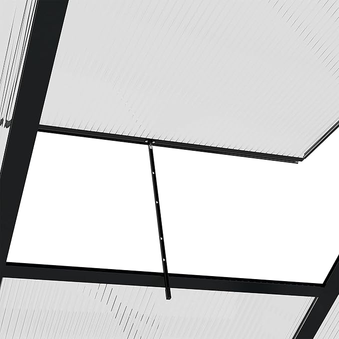 Outsunny 6' x 10' Greenhouse for Outdoors, Polycarbonate Greenhouse - Image 9