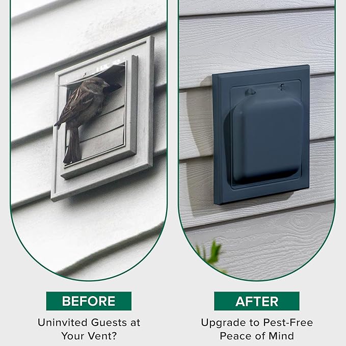 NO-PEST VENT, Exclusive Dual Door Dryer Vent Cover Outdoor 4 inch - Image 6