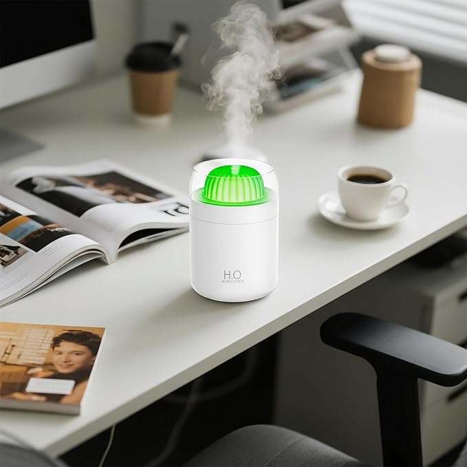 Cactus Mini Humidifier - 500ml USB Powered Portable Small Desktop Air - Image 6