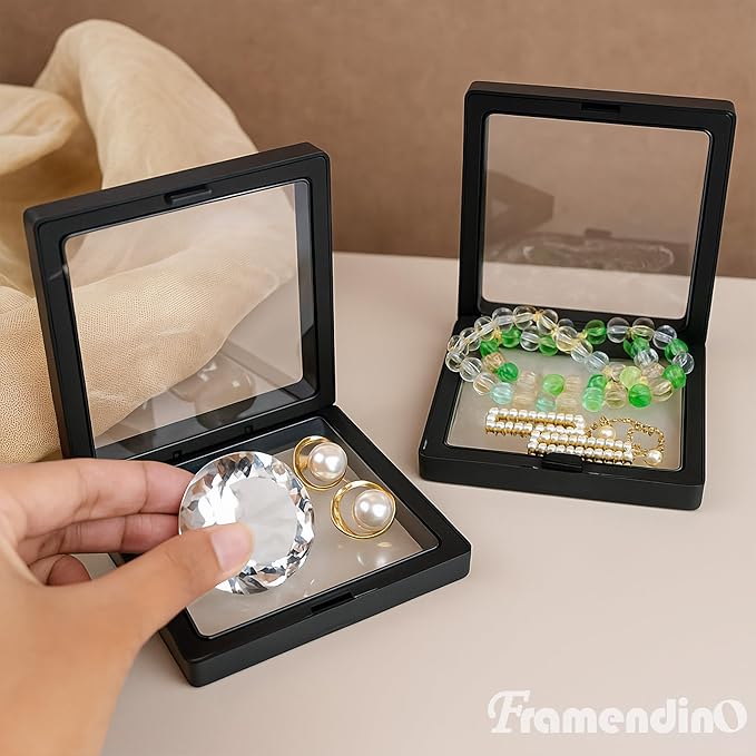 Framendino, 20 Pack Black 3D Floating Frame Display Case Challenge Coin - Image 7