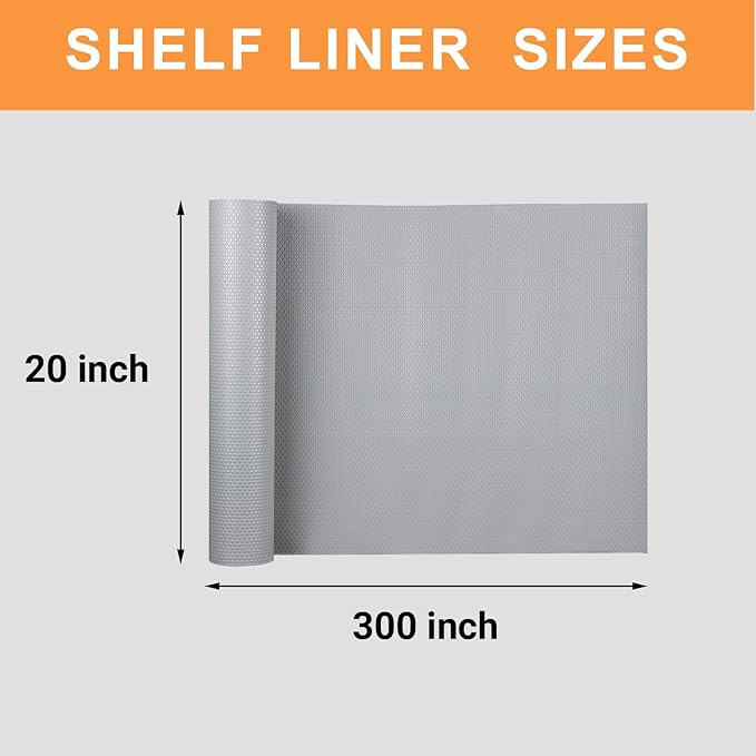 Large Shelf Liners for Kitchen Cabinets: 20 Inch Wide x 300 inch Long - Image 8