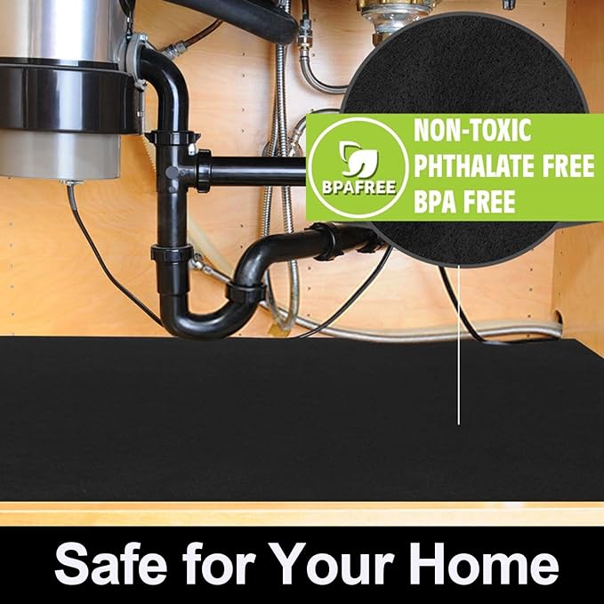 AiBOB Waterproof Under Sink Mat, Absorbent Quick Dry Sink Liners Protect - Image 7