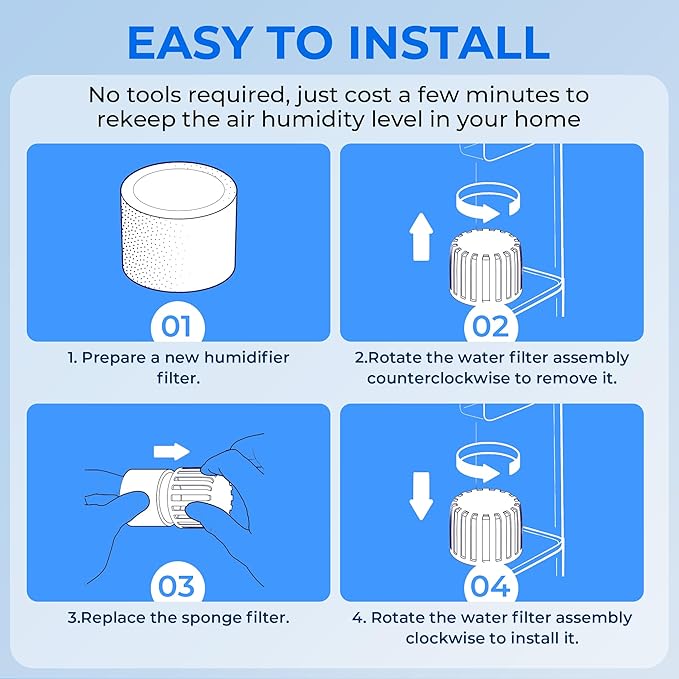 30-Pack Top Fill Humidifier Replacement Filters - Image 9