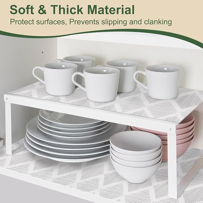 Shelf Drawer Liner for Kitchen Cabinets Non-Adhesive Shelf Liner Paper Non-Slip - Image 9