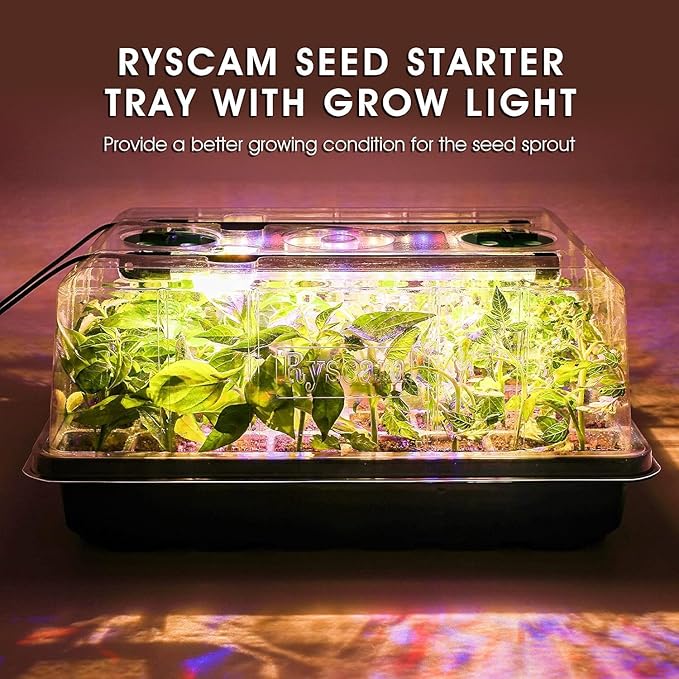 Seed Starter Tray with Grow Light, 192-Cell Seed Starter Kit, Seedling Starter - Image 6