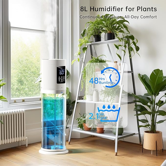 2.1Gal/8L Smart Humidifier Large Room, Top Fill Humidifiers - Image 9