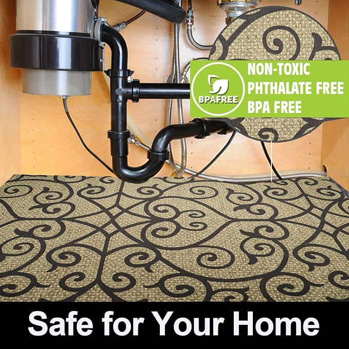 AiBOB Waterproof Under Sink Mat, Absorbent Quick Dry Sink Liners Protect - Image 7