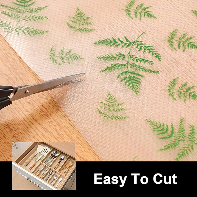 Cooyes Shelf Paper for Kitchen Cabinets Non Adhesive, Waterproof & Oil-Proof - Image 7