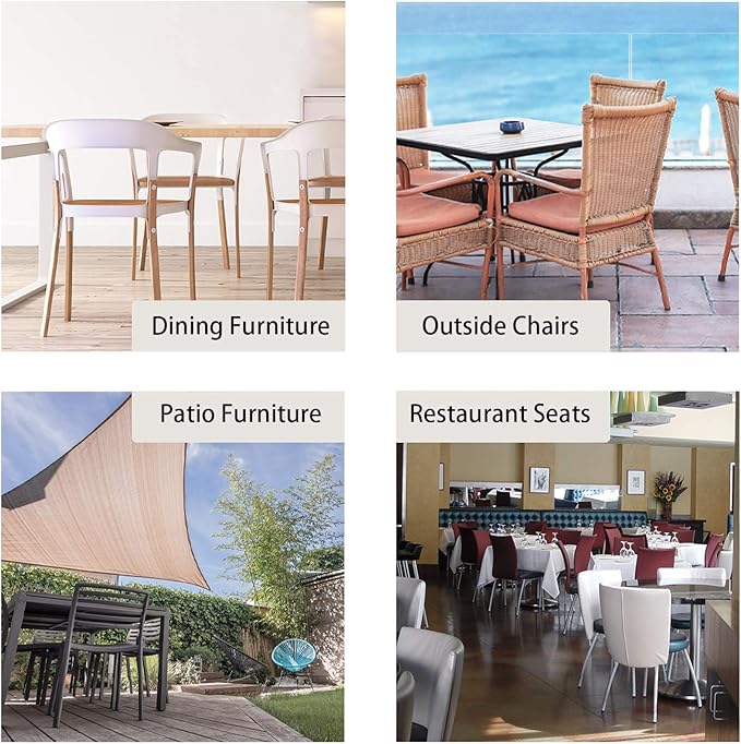 Flyshop 2", 50 mm, Patio Round Chair Leg Caps, Furniture Table Feet Covers - Image 7