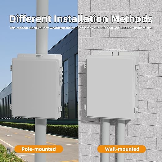 Joinfworld Vented Outdoor Electrical Box Waterproof Nema Enclosure 16x11x6 - Image 6