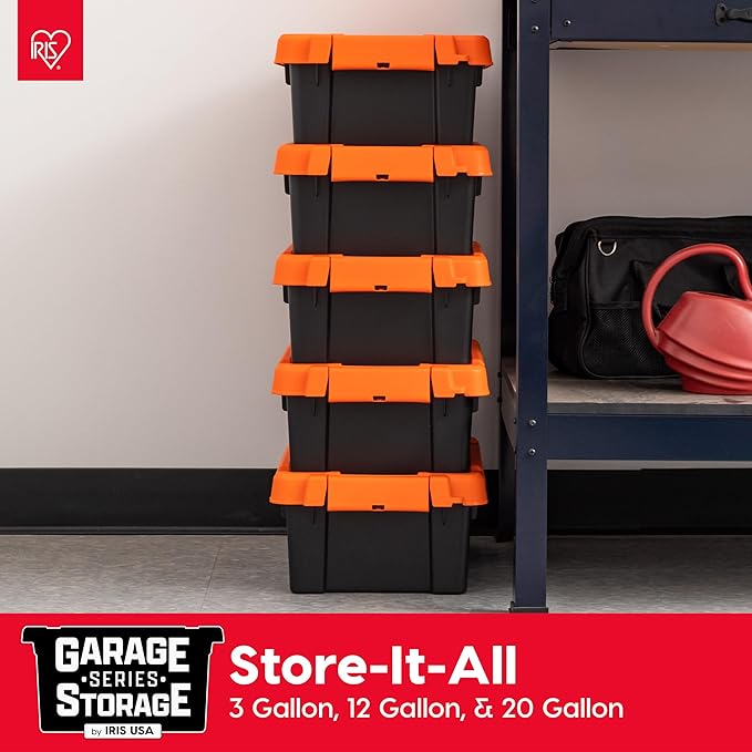 IRIS USA 3 Gallon Lockable Storage Bins - Image 7